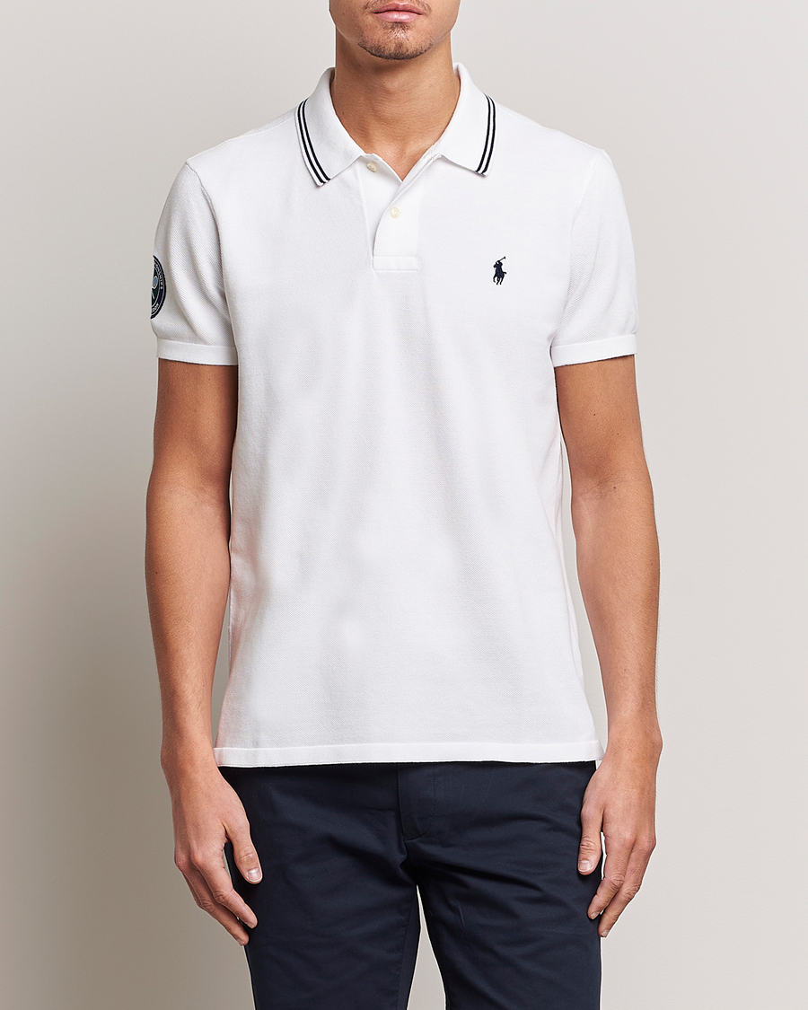 Herren | Poloshirts | Polo Ralph Lauren | Custom Slim Fit Wimbledon Polo Ceramic White