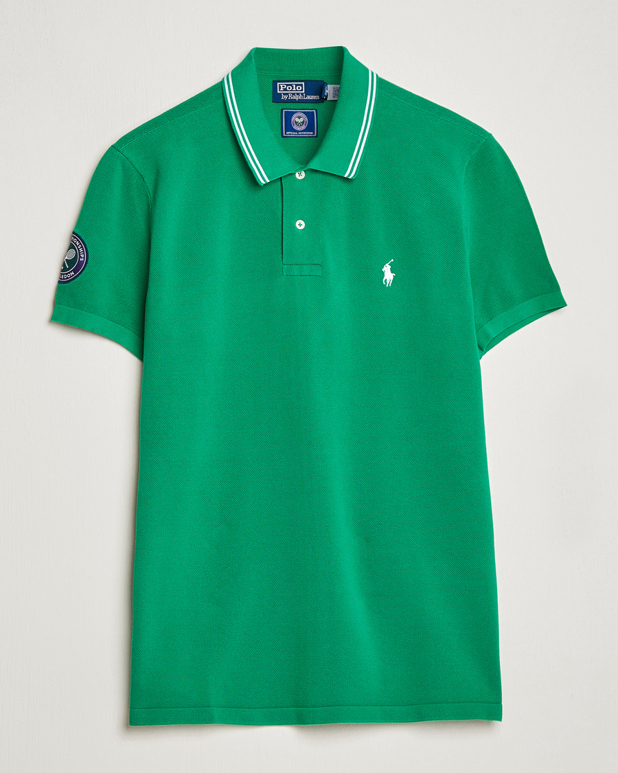 Herren | Poloshirts | Polo Ralph Lauren | Custom Slim Fit Wimbledon Polo Stem Green