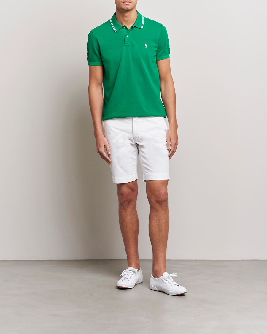 Herren | Poloshirts | Polo Ralph Lauren | Custom Slim Fit Wimbledon Polo Stem Green