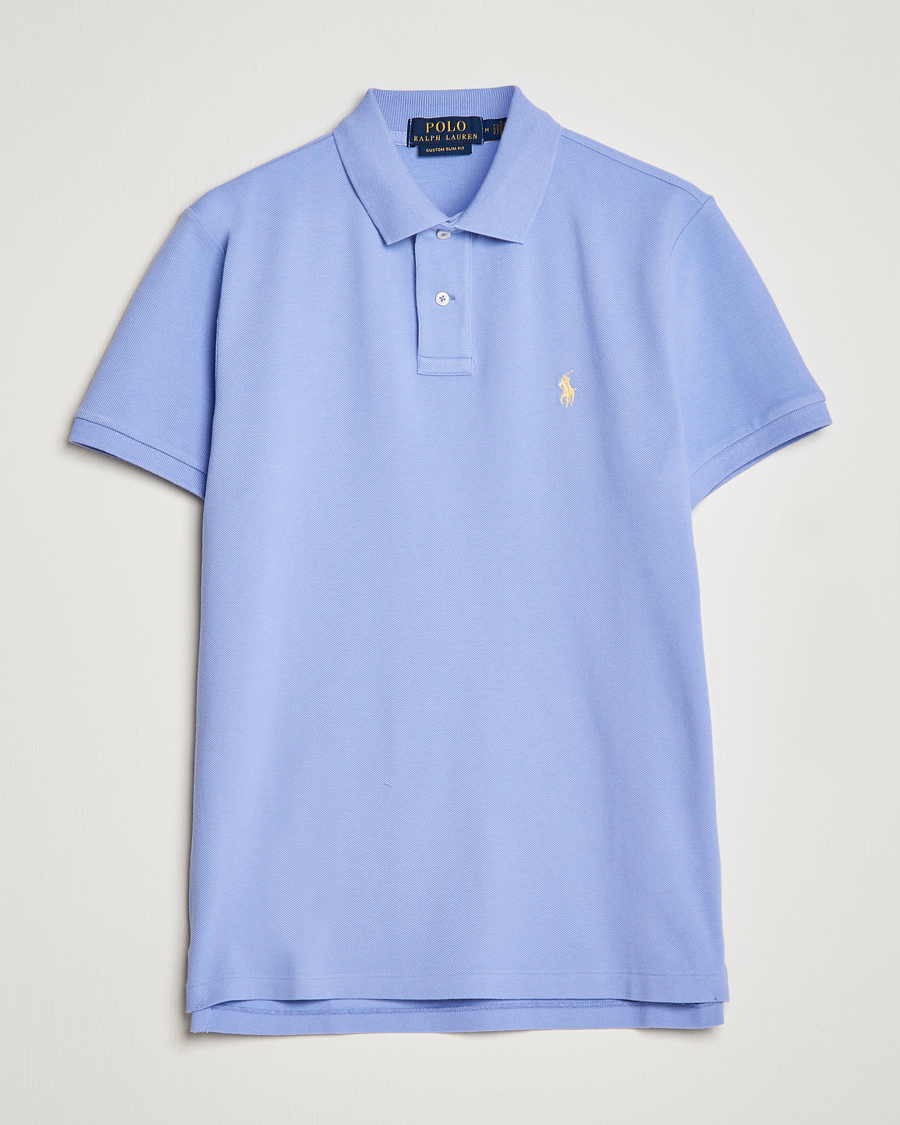 Herren | Poloshirts | Polo Ralph Lauren | Custom Slim Fit Polo Lafayette Blue