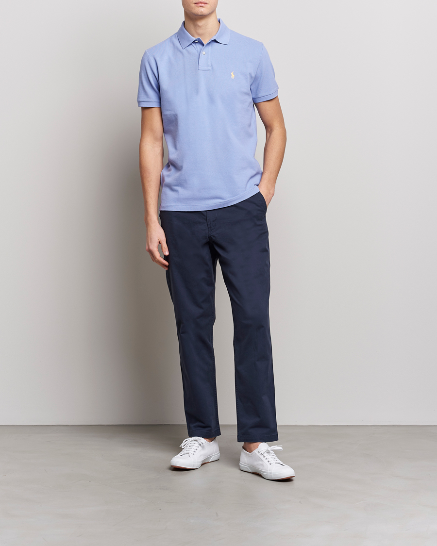 Herren | Poloshirts | Polo Ralph Lauren | Custom Slim Fit Polo Lafayette Blue