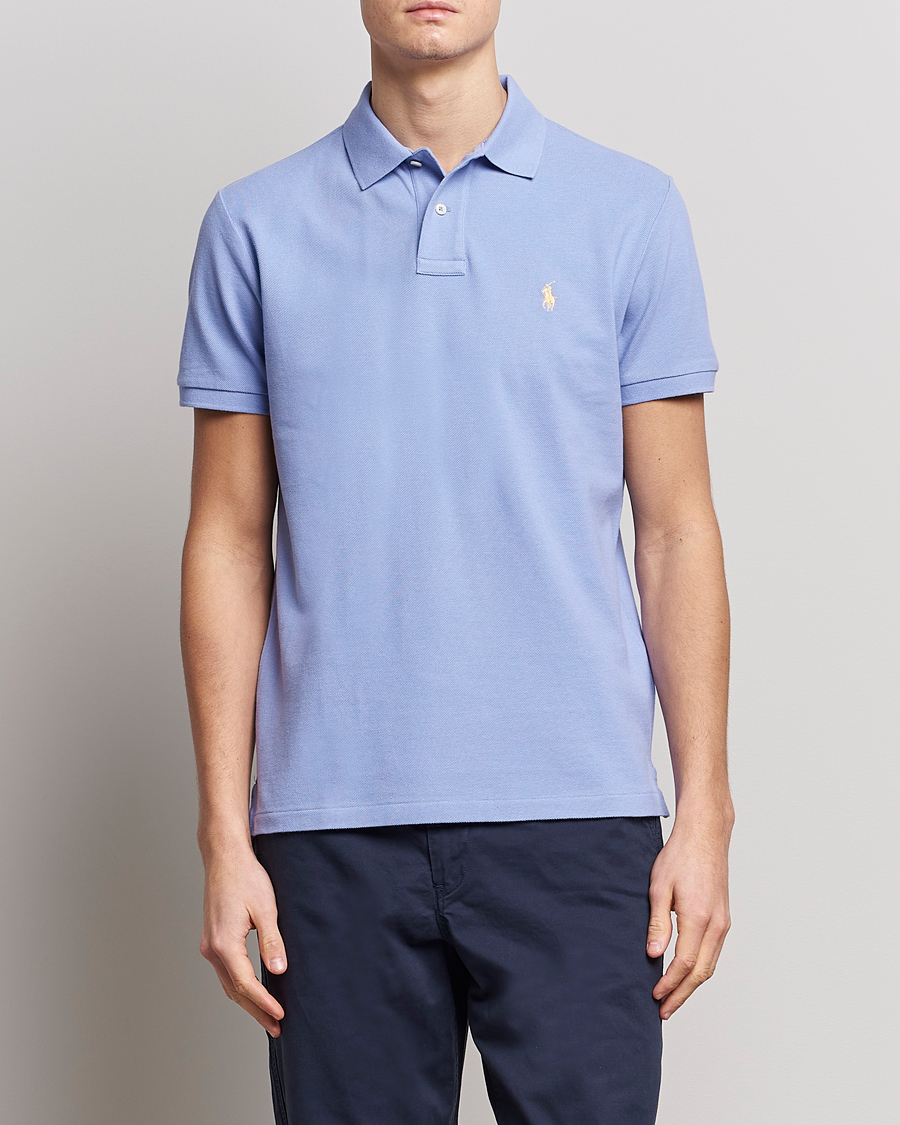 Herren | Poloshirts | Polo Ralph Lauren | Custom Slim Fit Polo Lafayette Blue