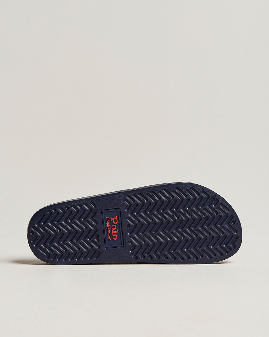 Herren | Polo Ralph Lauren Logo Slides Navy | Polo Ralph Lauren | Logo Slides Navy