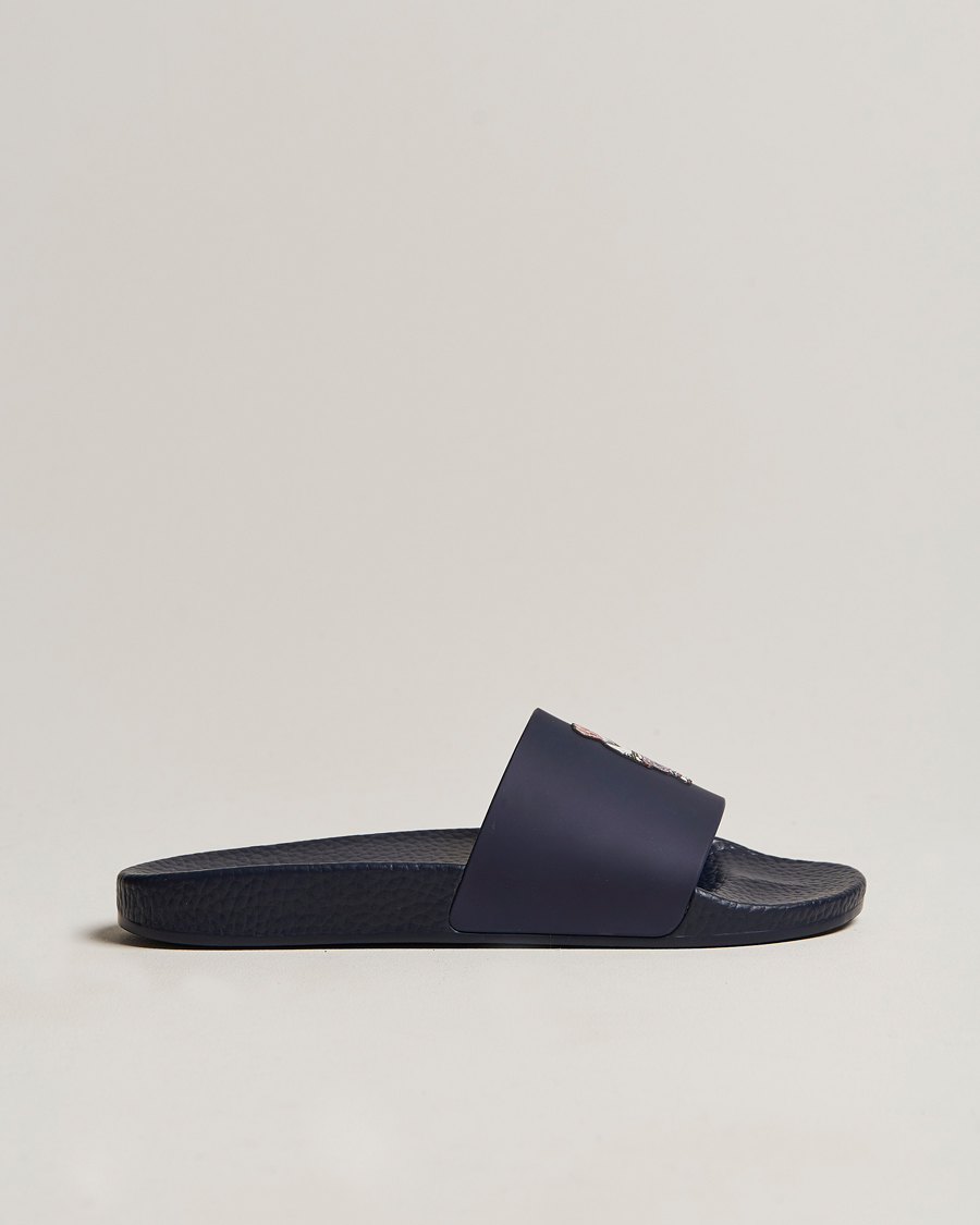 Herren | Polo Ralph Lauren Bear Slides Navy | Polo Ralph Lauren | Bear Slides Navy