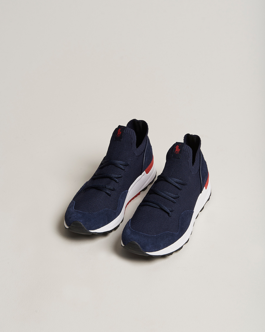 Herren | Polo Ralph Lauren Trackstr 200 Running Sneaker Hunter Navy | Polo Ralph Lauren | Trackstr 200 Running Sneaker Hunter Navy