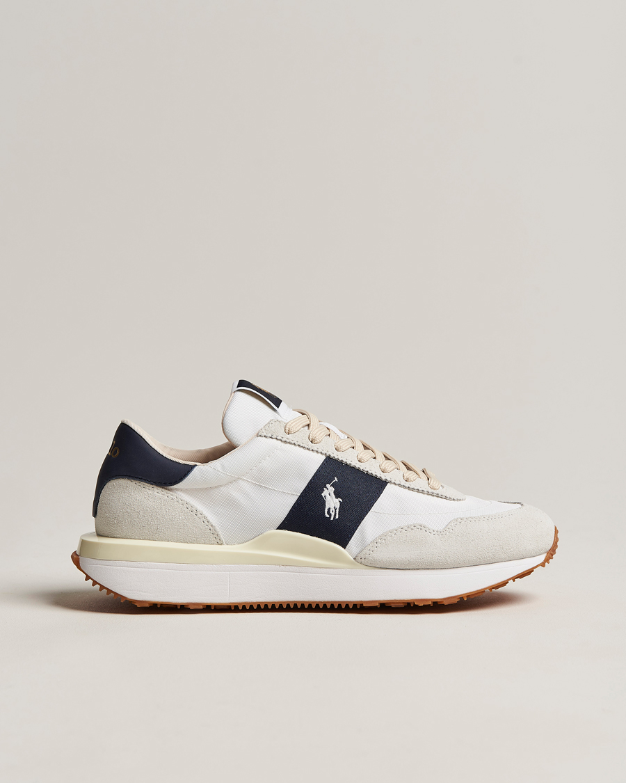 Herren | Polo Ralph Lauren Train 89 Running Sneaker White/Hunter Navy | Polo Ralph Lauren | Train 89 Running Sneaker White/Hunter Navy