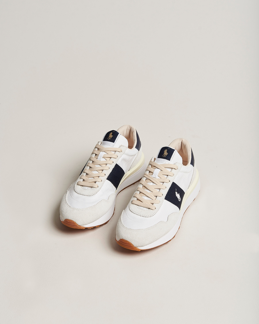 Herren | Polo Ralph Lauren Train 89 Running Sneaker White/Hunter Navy | Polo Ralph Lauren | Train 89 Running Sneaker White/Hunter Navy