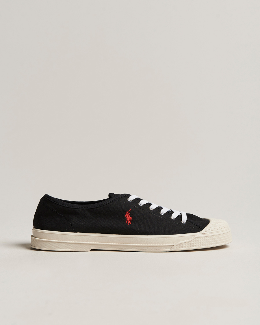 Herren | Polo Ralph Lauren Paloma Canvas Sneaker Black/Red | Polo Ralph Lauren | Paloma Canvas Sneaker Black/Red