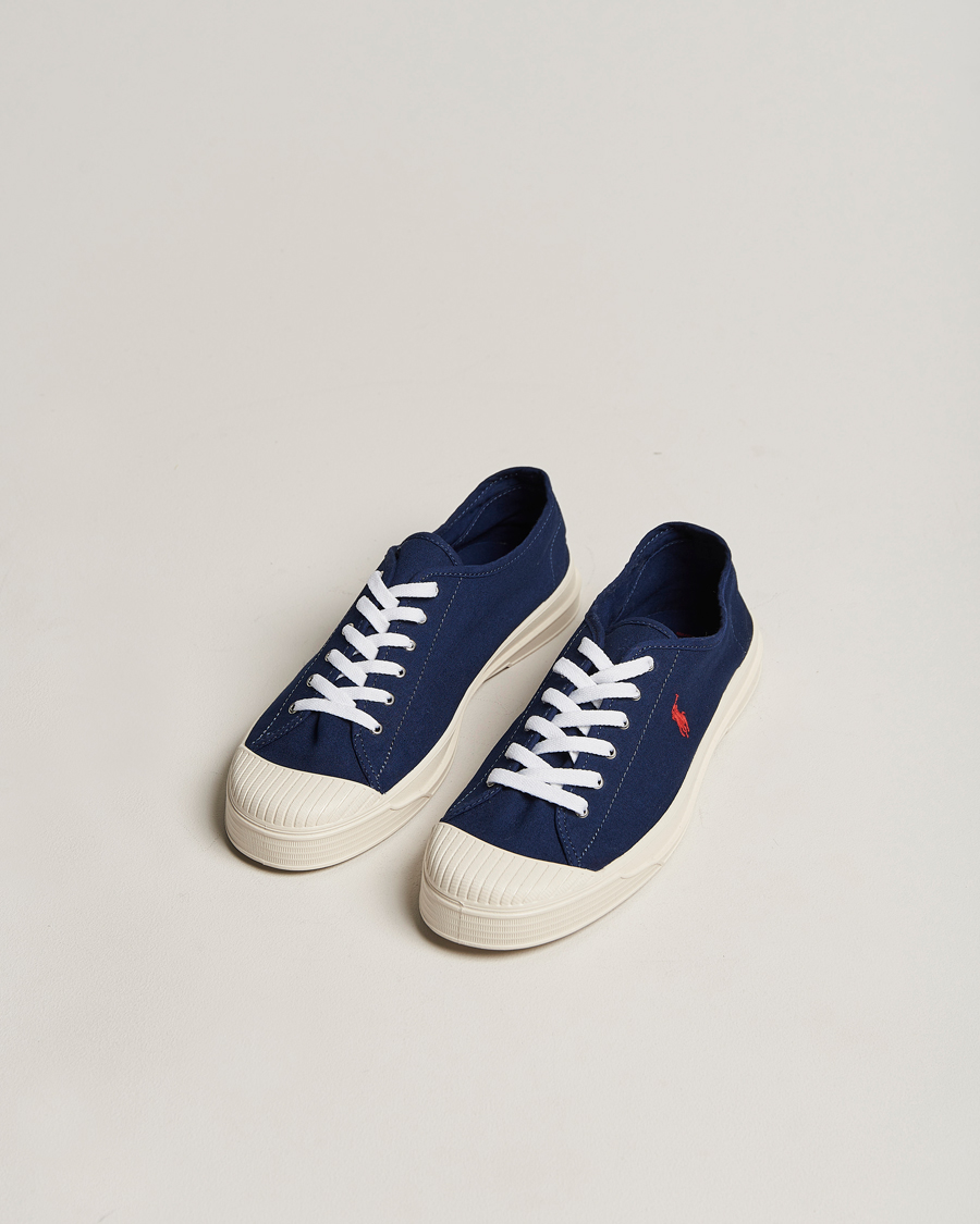Herren | Polo Ralph Lauren Paloma Canvas Sneaker Newport Navy/Red | Polo Ralph Lauren | Paloma Canvas Sneaker Newport Navy/Red