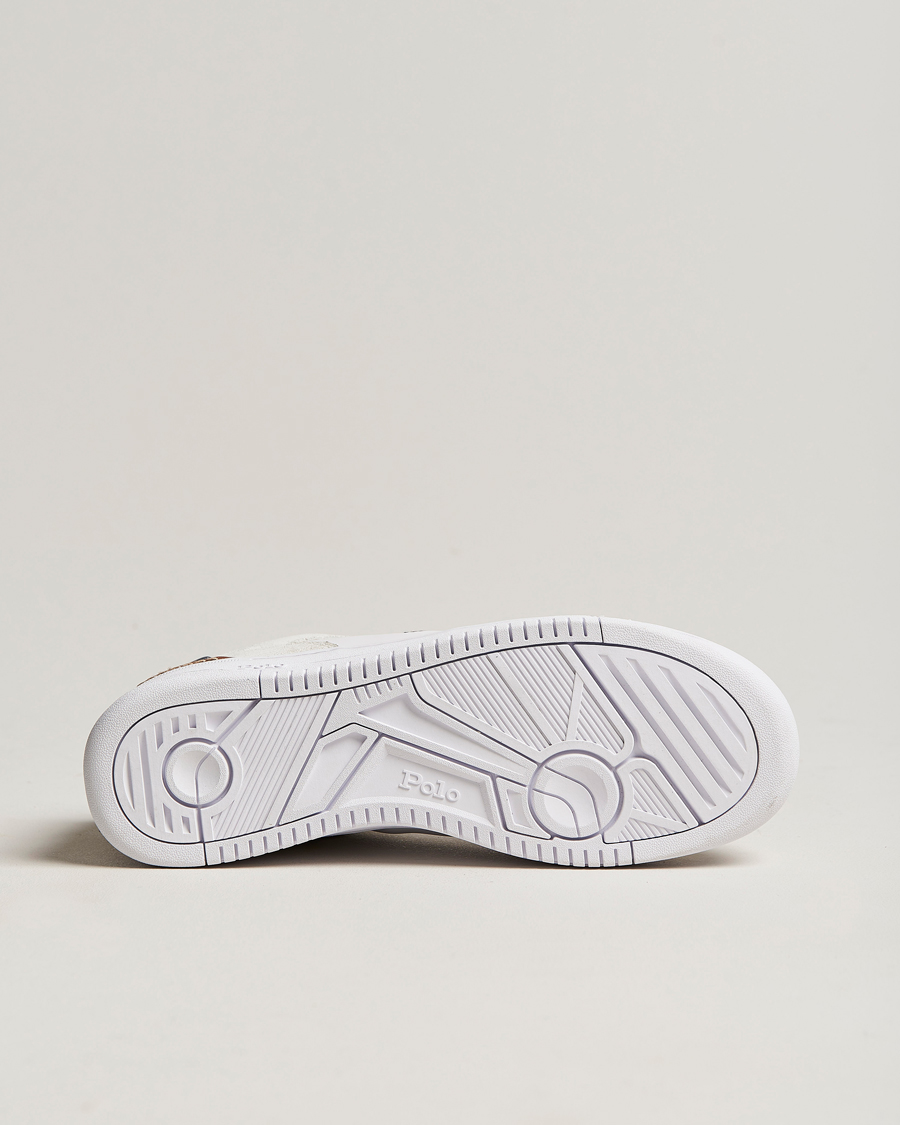 Herren | Polo Ralph Lauren Masters Court Suede Sneaker White/Navy/Red | Polo Ralph Lauren | Masters Court Suede Sneaker White/Navy/Red