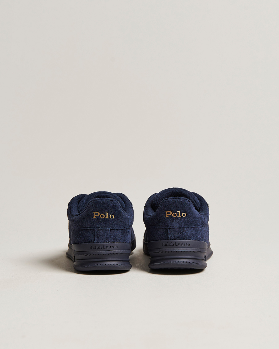 Herren | Polo Ralph Lauren Heritage Court Suede Sneaker Hunter Navy | Polo Ralph Lauren | Heritage Court Suede Sneaker Hunter Navy