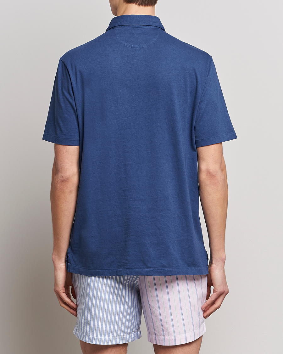 Herren | Poloshirts | Polo Ralph Lauren | Cotton/Linen Polo Light Navy