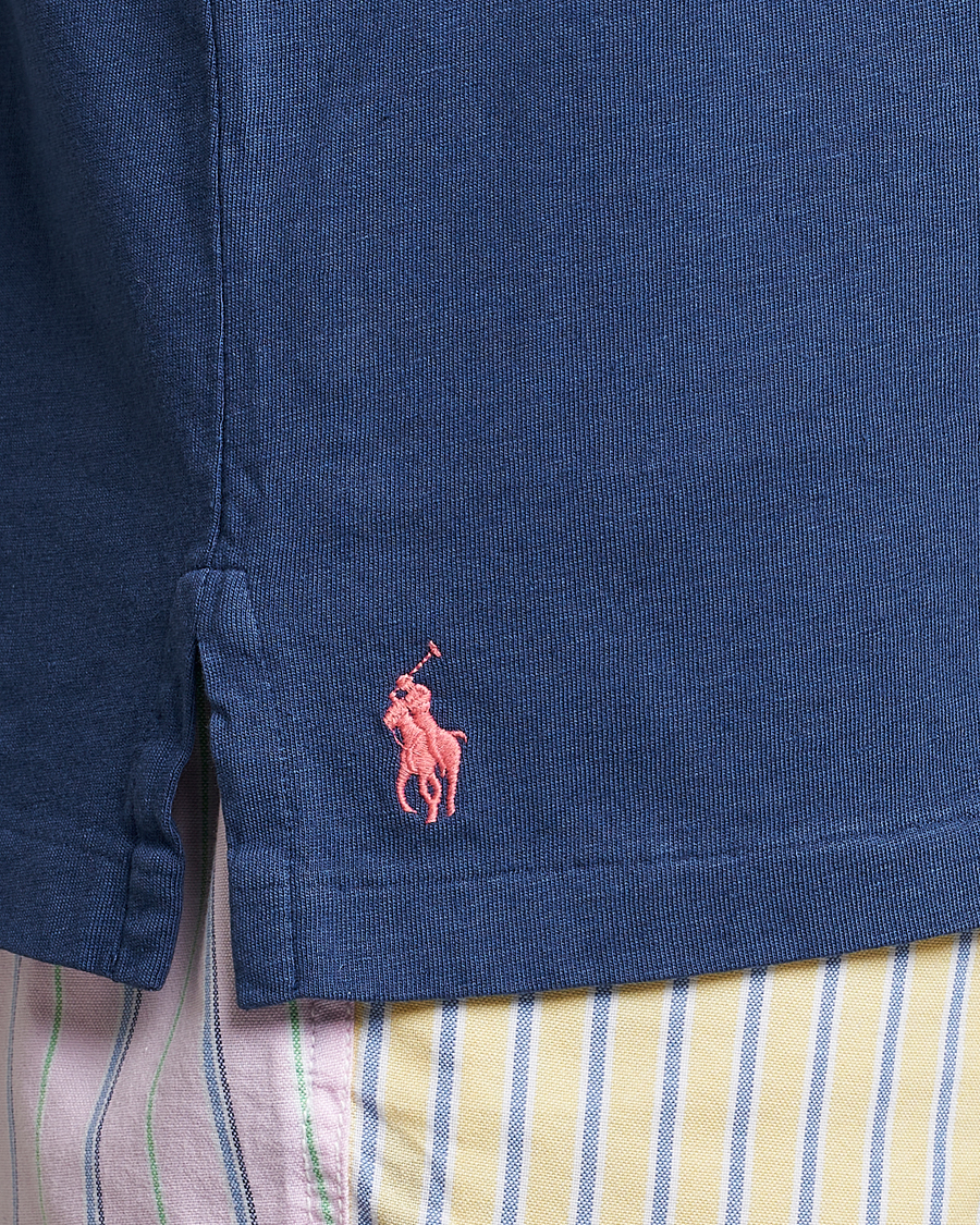 Herren | Poloshirts | Polo Ralph Lauren | Cotton/Linen Polo Light Navy