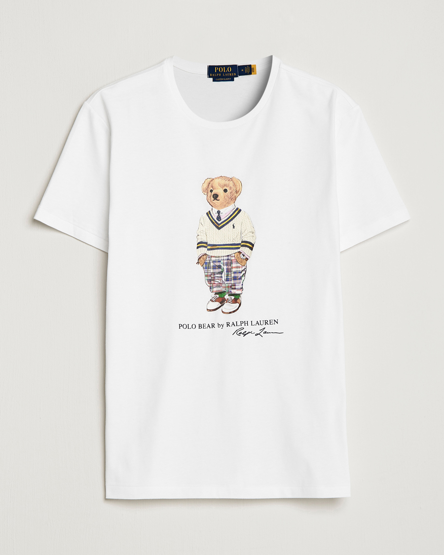 Herren | T-Shirts | Polo Ralph Lauren | Printed Heritage Bear Crew Neck T-Shirt White