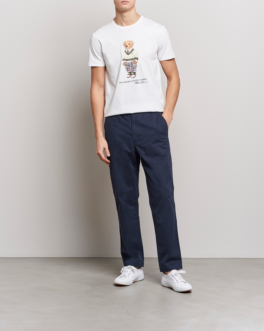 Herren | T-Shirts | Polo Ralph Lauren | Printed Heritage Bear Crew Neck T-Shirt White