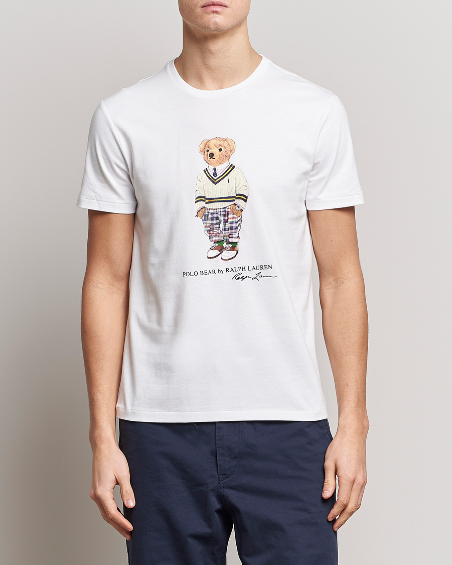Herren | T-Shirts | Polo Ralph Lauren | Printed Heritage Bear Crew Neck T-Shirt White