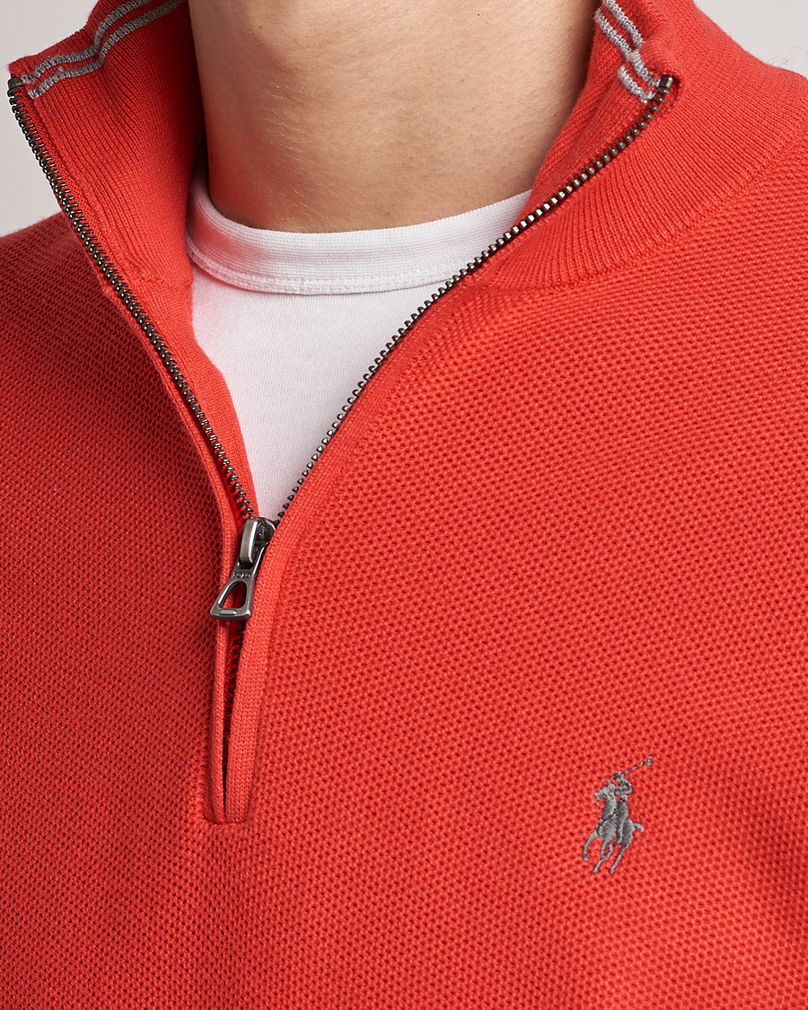 Herren | Pullover | Polo Ralph Lauren | Textured Half-Zip Red Reef