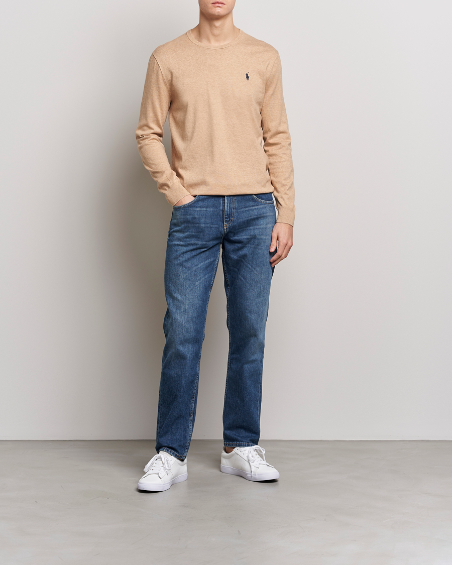Herren | Pullover | Polo Ralph Lauren | Cotton Crew Neck Sweater Camel Melange