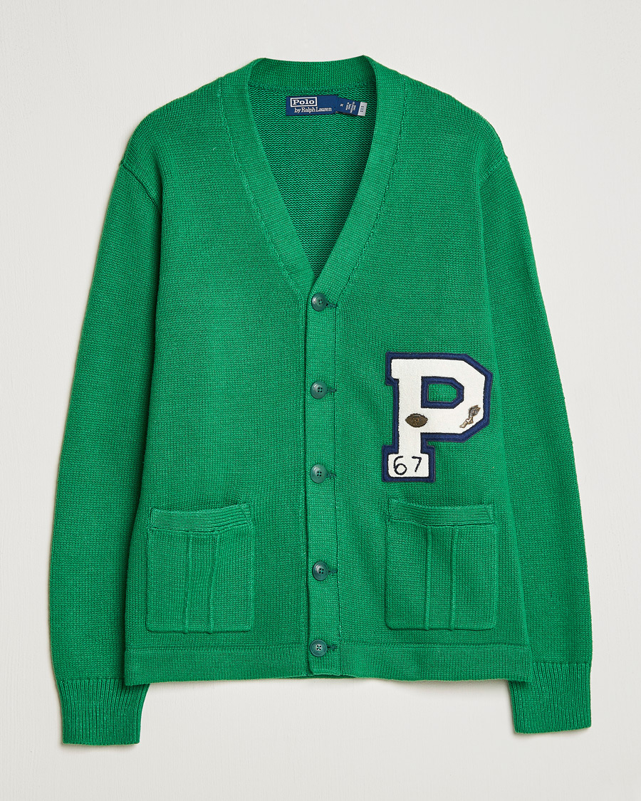 Herren | Pullover | Polo Ralph Lauren | Cotton Knitted Varsity Cardigan New Forest