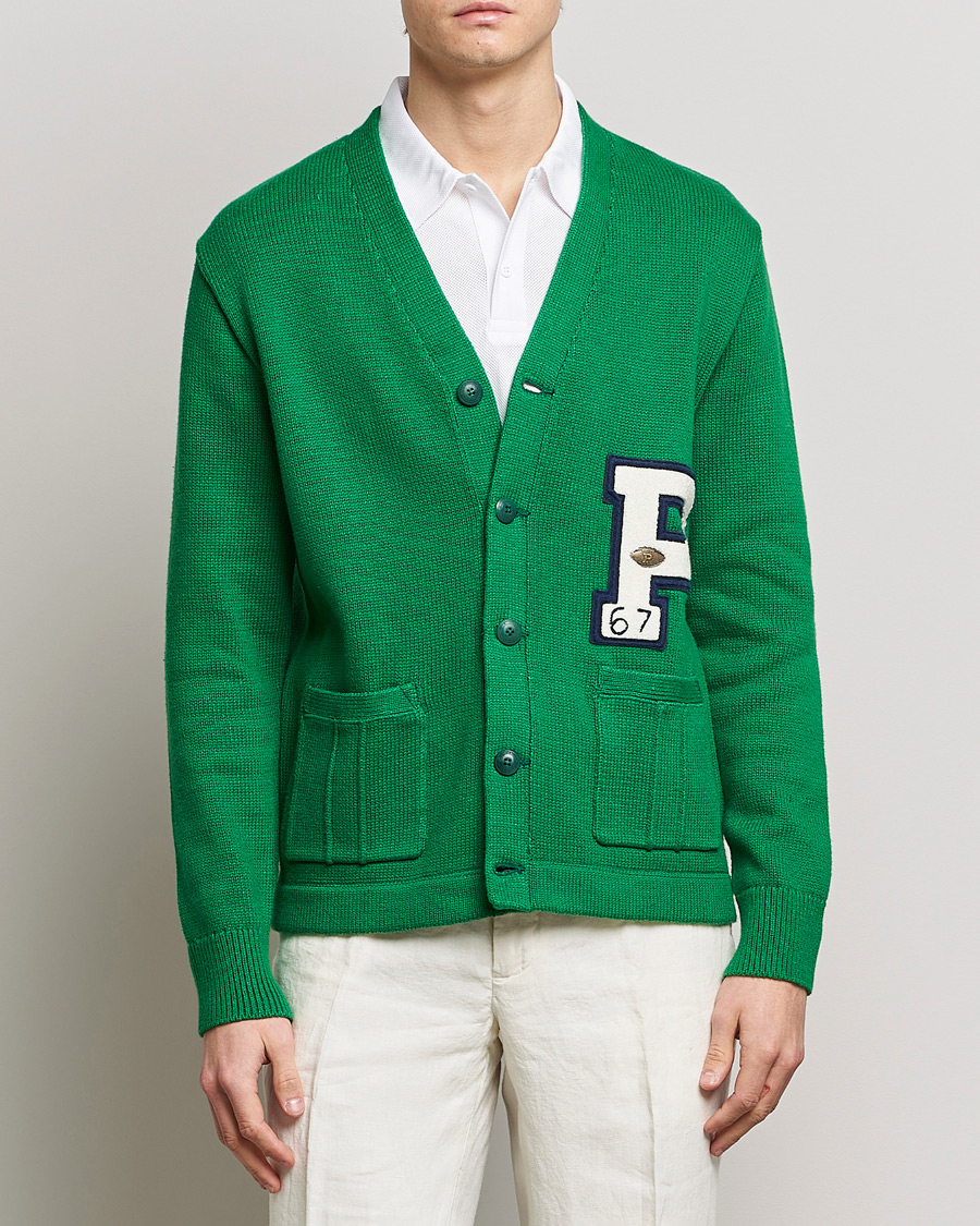 Herren | Pullover | Polo Ralph Lauren | Cotton Knitted Varsity Cardigan New Forest