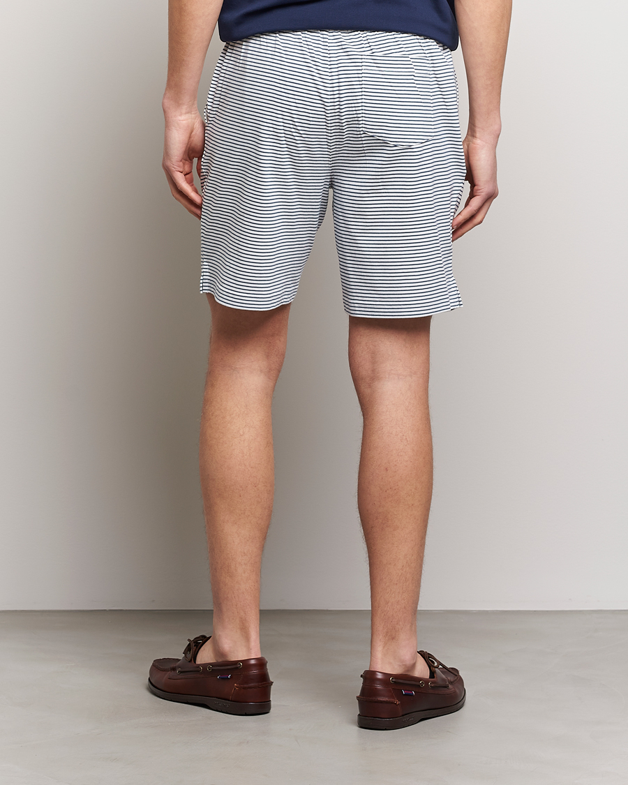 Herren | Shorts | Polo Ralph Lauren | Brused Spa Jersey Striped Sweatshorts White/Blue