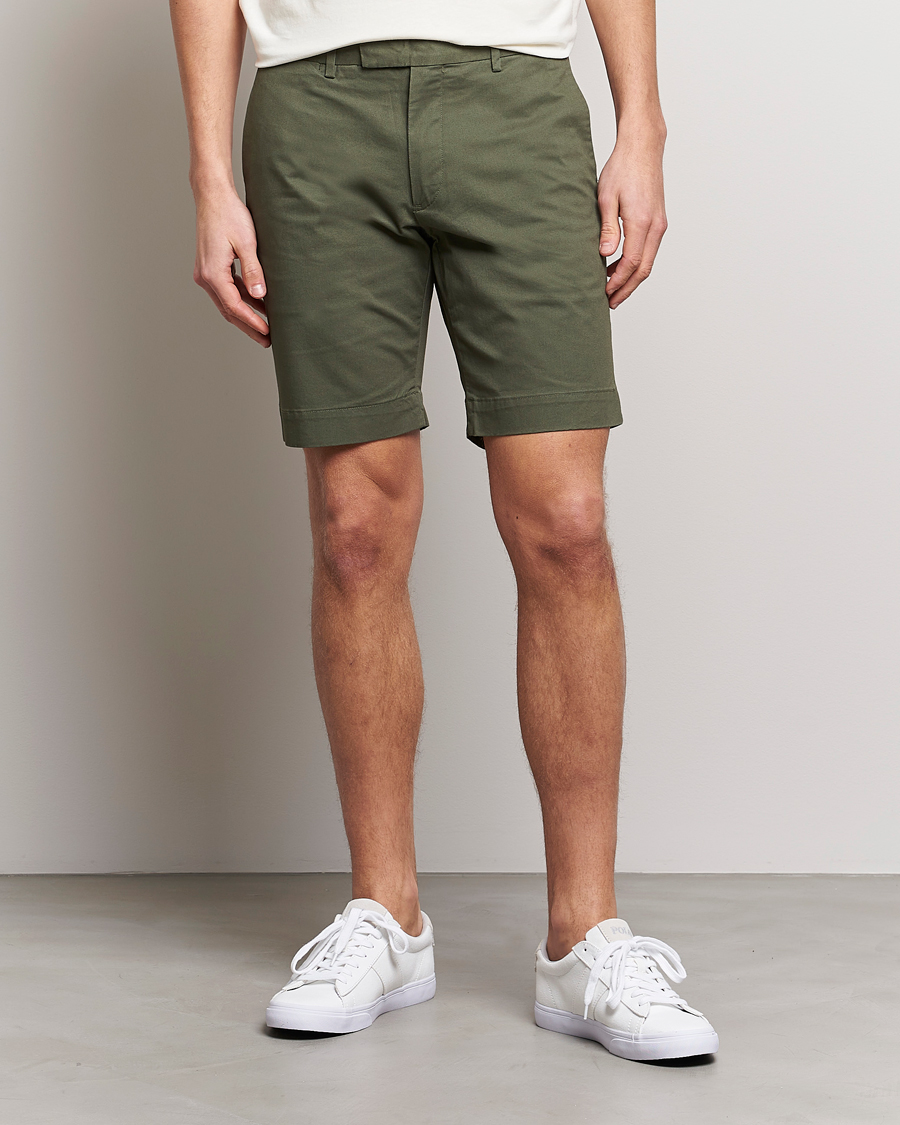 Herren | Chinoshorts | Polo Ralph Lauren | Tailored Slim Fit Shorts Fossil Green
