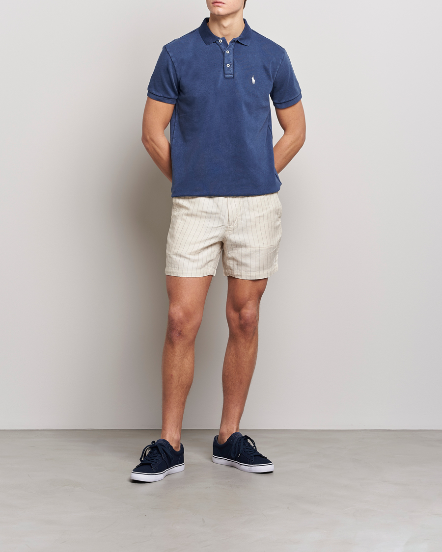 Herren | Shorts | Polo Ralph Lauren | Prepster Linen/Tencel Pinstripe Shorts Andover Cream