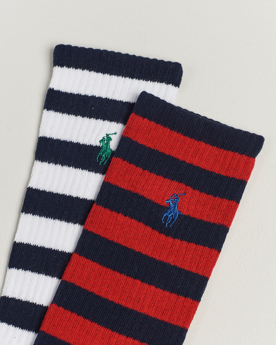 Herren | Unterwäsche | Polo Ralph Lauren | Striped 2-Pack Sock Red/Navy