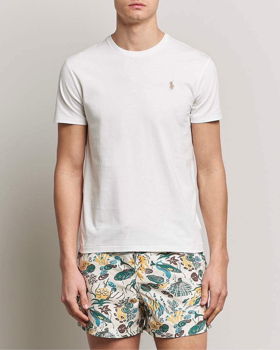 Herren | T-Shirts | Polo Ralph Lauren | Crew Neck T-Shirt Deckwash White