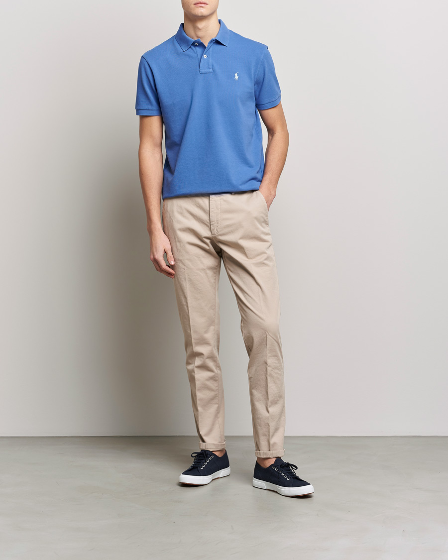 Herren | Poloshirts | Polo Ralph Lauren | Custom Slim Fit Polo Maidstone Blue
