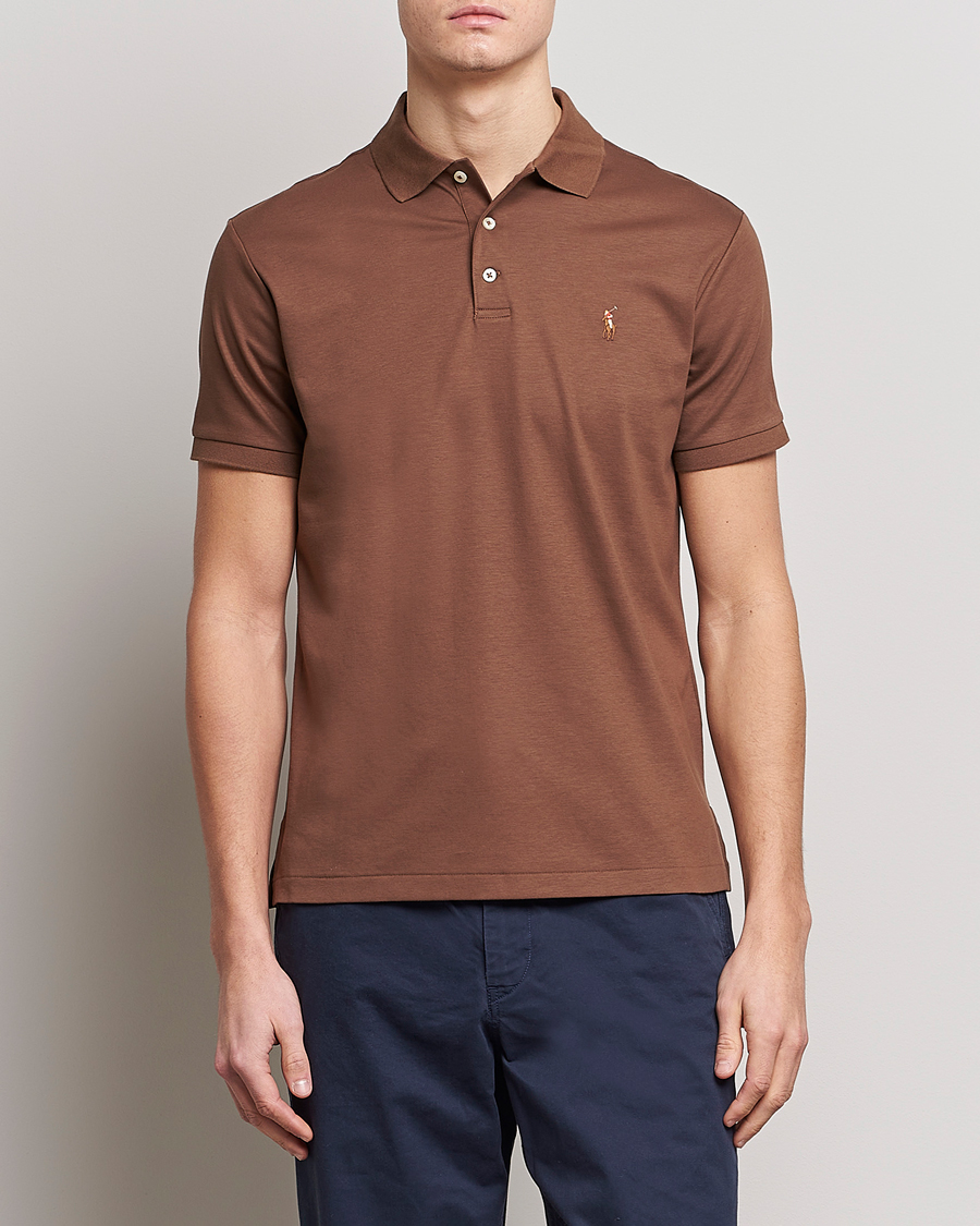 Herren | Poloshirts | Polo Ralph Lauren | Pima Cotton Polo Luggage Brown