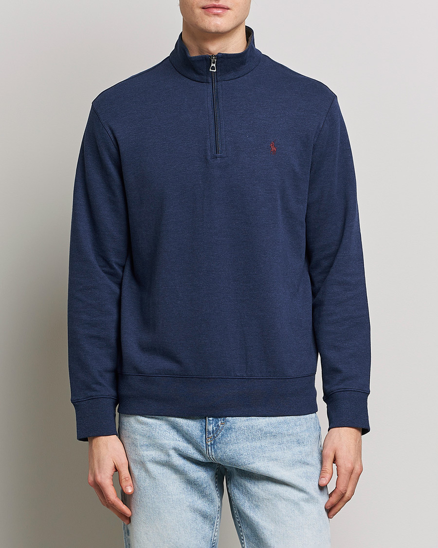 Herren | Pullover | Polo Ralph Lauren | Double Knit Half-Zip Sweater Spring Navy Heather