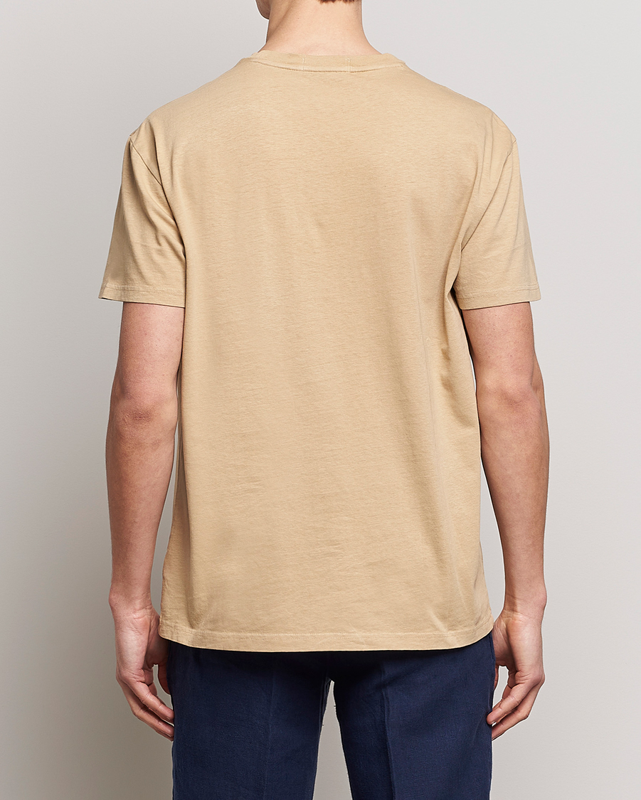 Herren | T-Shirts | Polo Ralph Lauren | Cotton/Linen Crew Neck T-Shirt Vintage Khaki