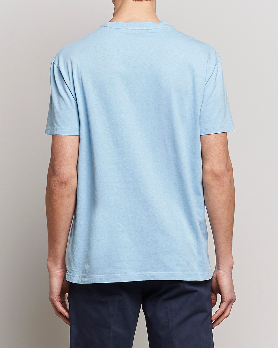 Herren | T-Shirts | Polo Ralph Lauren | Cotton/Linen Crew Neck T-Shirt Powder Blue
