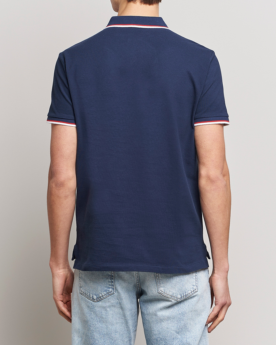 Herren | Poloshirts | Polo Ralph Lauren | Custom Slim Fit Tipped Polo Newport Navy