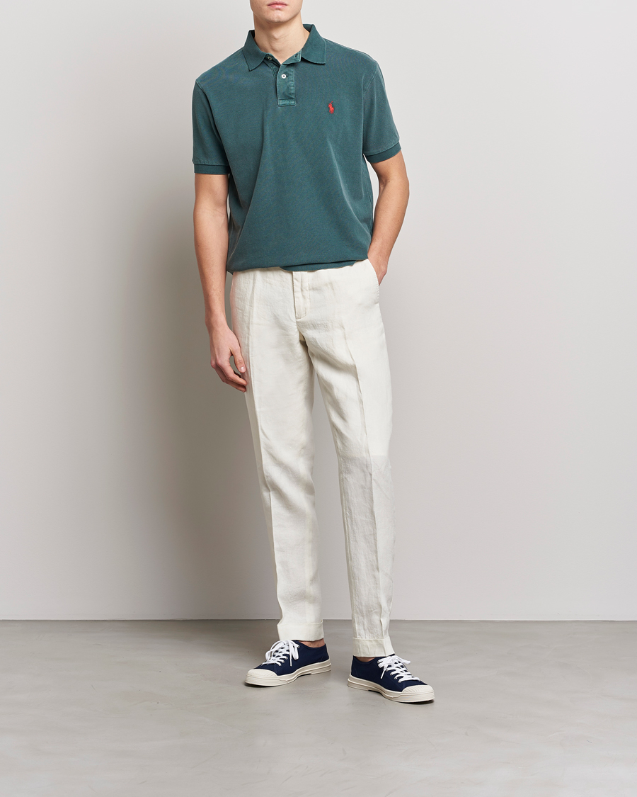 Herren | Poloshirts | Polo Ralph Lauren | Heritage Mesh Polo Forest Green