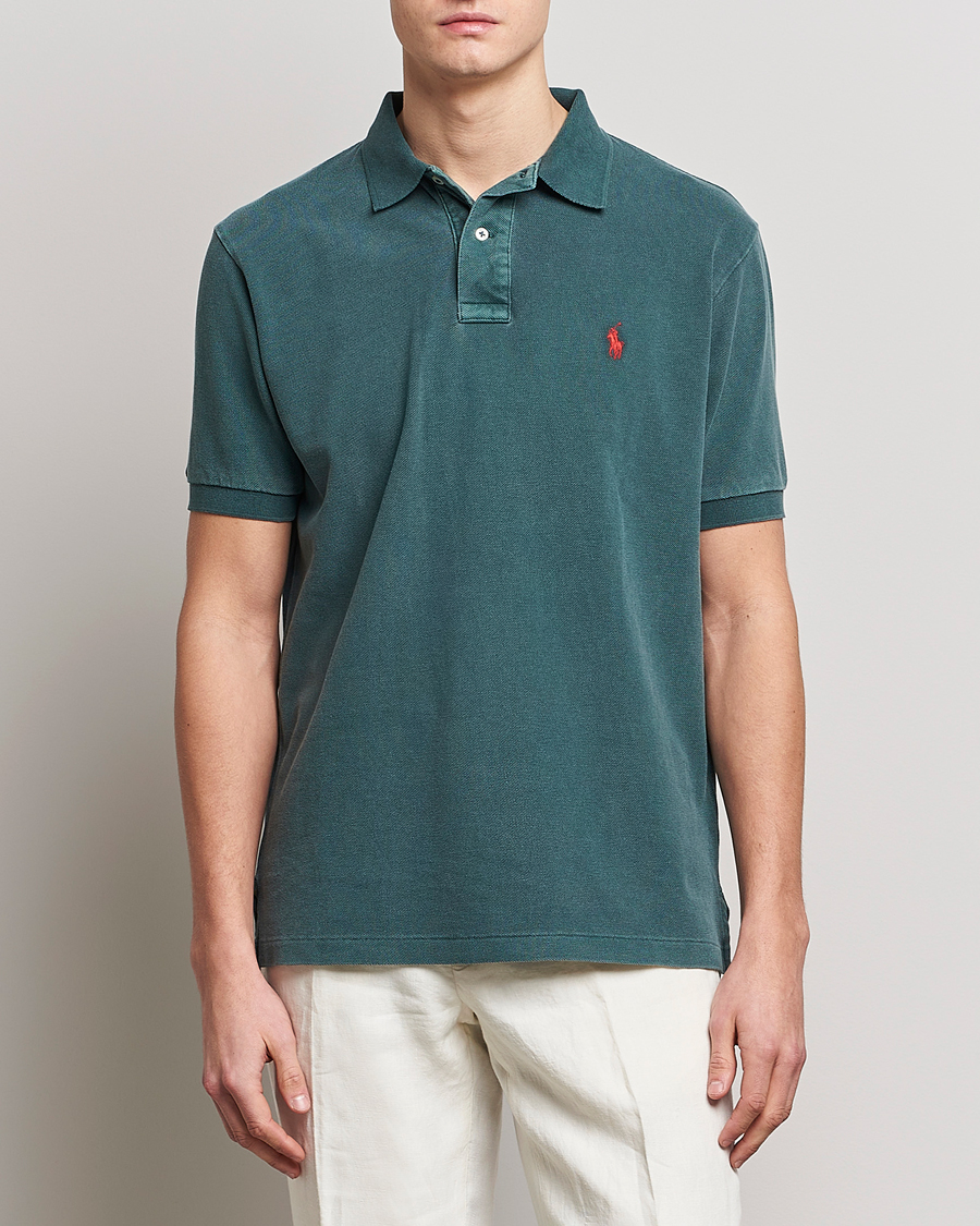 Herren | Poloshirts | Polo Ralph Lauren | Heritage Mesh Polo Forest Green