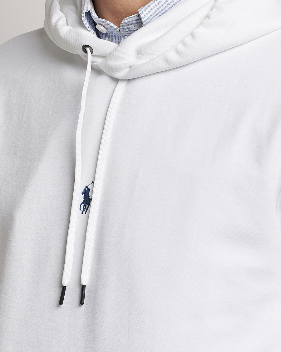 Herren | Pullover | Polo Ralph Lauren | Double Knit Center Logo Hoodie White