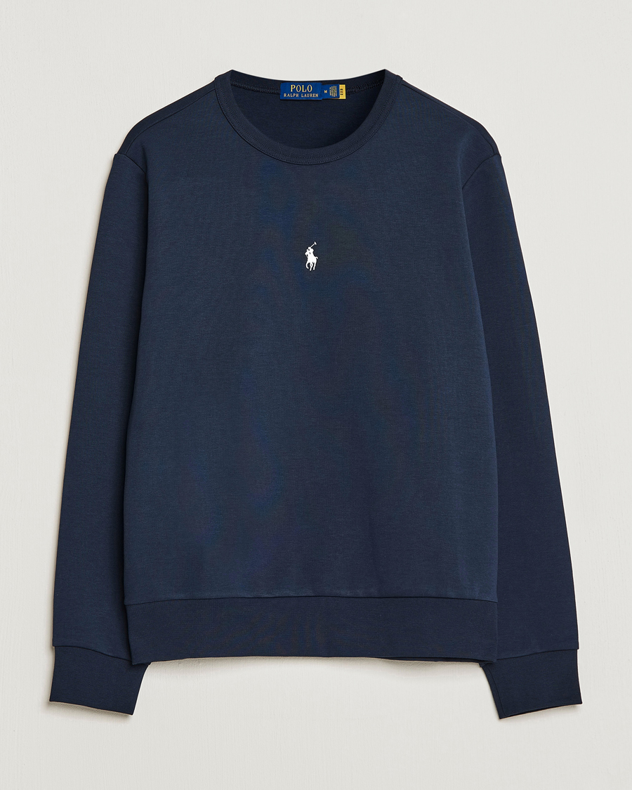 Herren | Pullover | Polo Ralph Lauren | Double Knit Center Logo Sweatshirt Aviator Navy