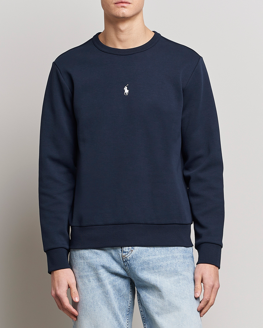 Herren | Pullover | Polo Ralph Lauren | Double Knit Center Logo Sweatshirt Aviator Navy