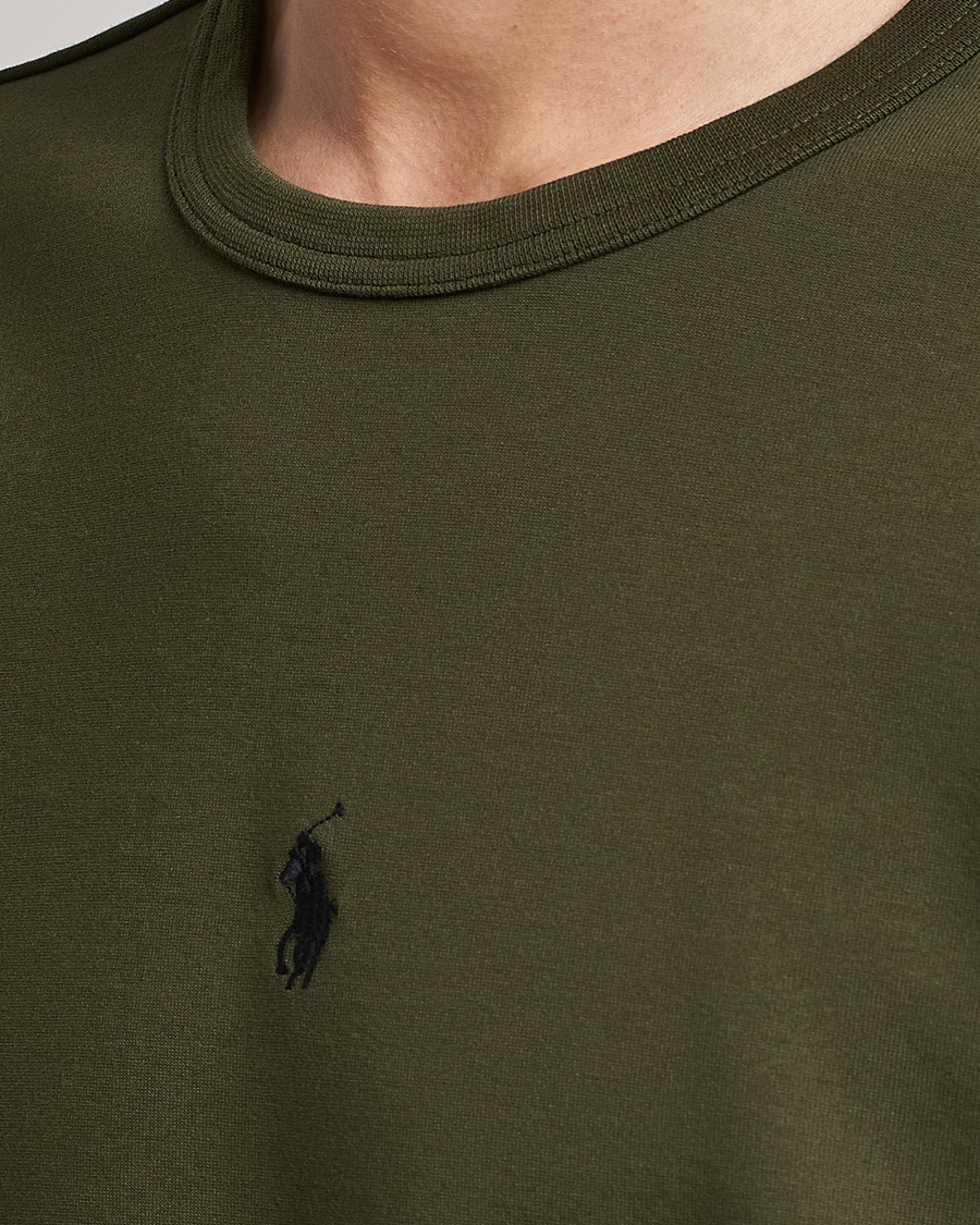 Herren | Pullover | Polo Ralph Lauren | Double Knit Center Logo Sweatshirt Company Olive