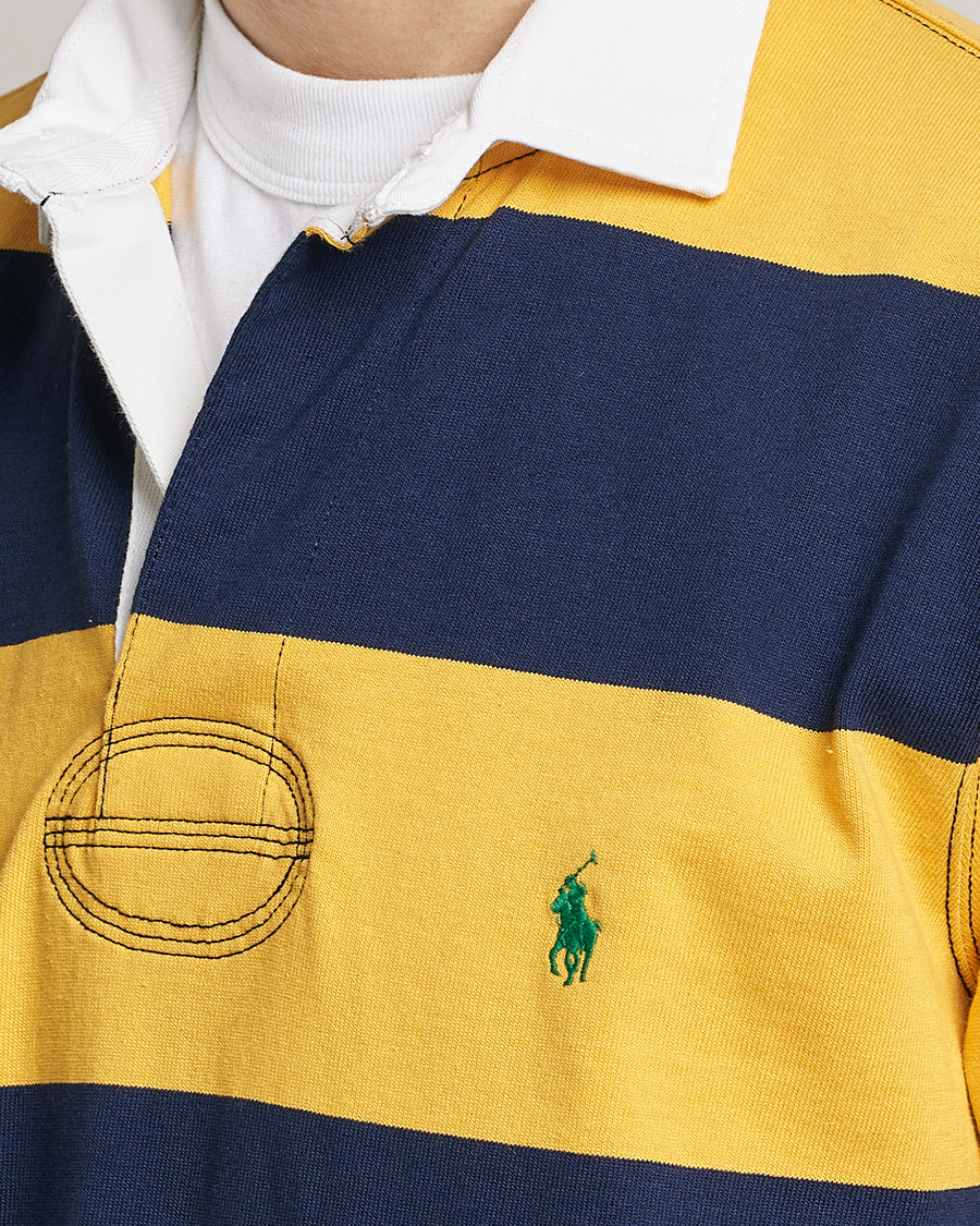 Herren | Pullover | Polo Ralph Lauren | Jersey Striped Rugger Yellow/Navy
