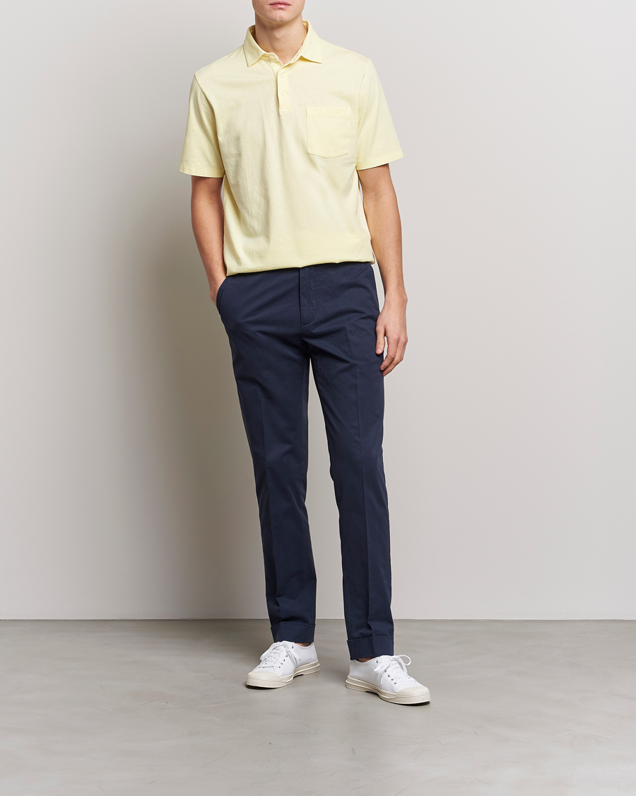 Herren | Poloshirts | Polo Ralph Lauren | Cotton/Linen Polo Bristol Yellow