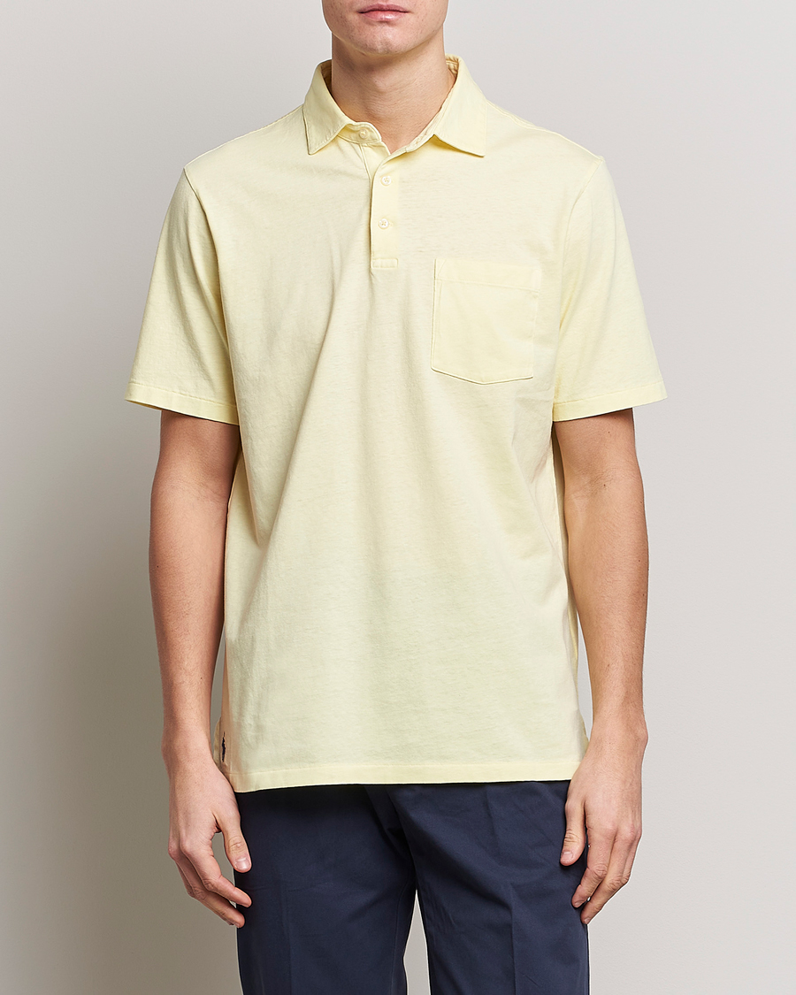 Herren | Poloshirts | Polo Ralph Lauren | Cotton/Linen Polo Bristol Yellow