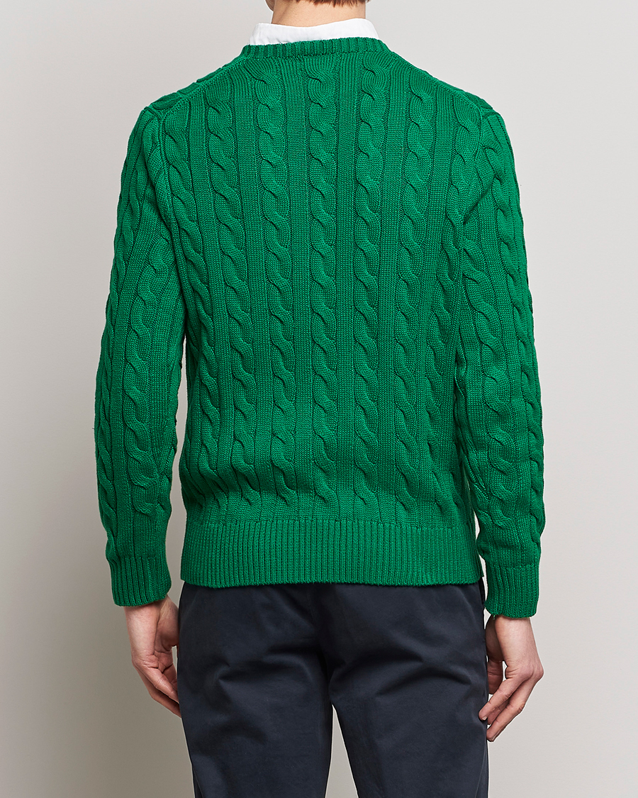 Herren | Pullover | Polo Ralph Lauren | Cotton Cable Pullover Athletic Green