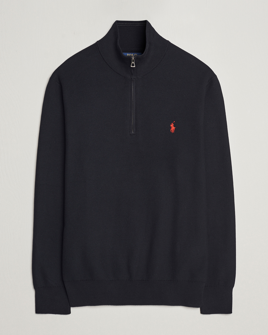 Herren | Pullover | Polo Ralph Lauren | Textured Half-Zip Black