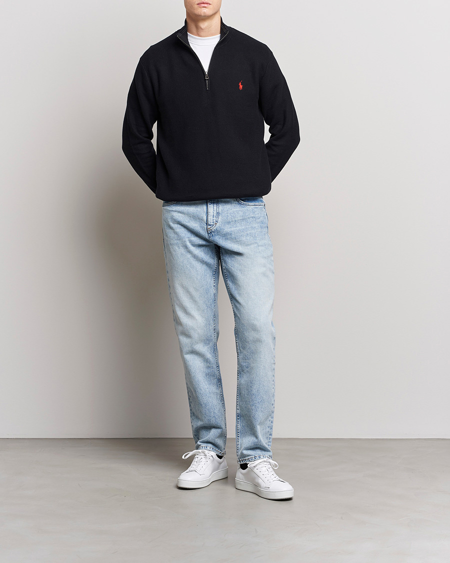 Herren | Pullover | Polo Ralph Lauren | Textured Half-Zip Black