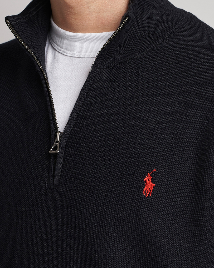 Herren | Pullover | Polo Ralph Lauren | Textured Half-Zip Black