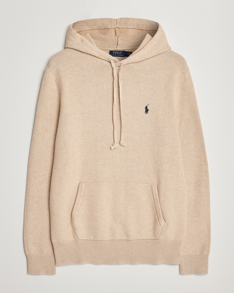 Herren | Pullover | Polo Ralph Lauren | Cotton Cable Hoodie Sand Dune Heather