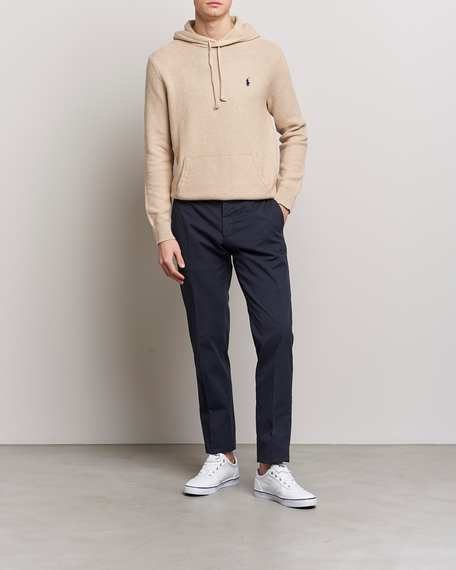Herren | Pullover | Polo Ralph Lauren | Cotton Cable Hoodie Sand Dune Heather